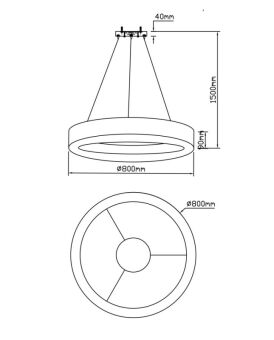 Подвесная люстра Fluorite FL1030-8P