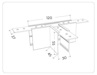 Соединитель для шинопровода Ambrella Light GL1035