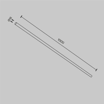 Соединитель для шинопровода Maytoni Technical CA001-L1000-B