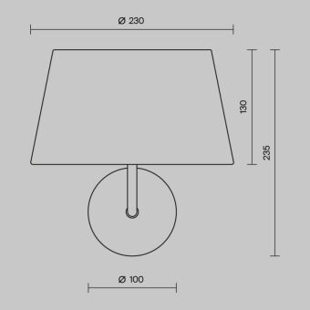 Бра Maytoni MOD360WL-01B