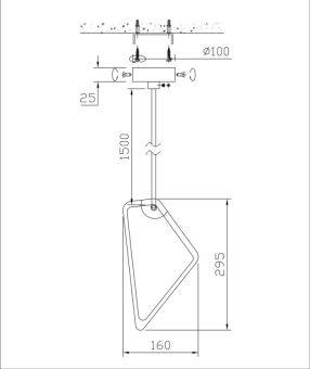 Подвесной светильник Fluorite FL1162-1P1