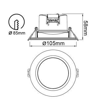 Встраиваемый светильник Mantra 8849