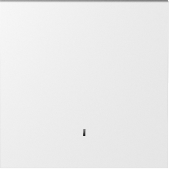 Клавиша 1-я с подсветкой, матовый белый, серия S08