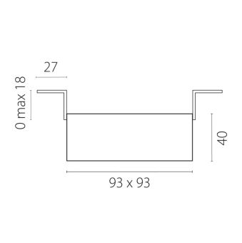 Встраиваемый светильник Lightstar G214507BMOD