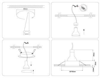 Встраиваемый светильник Ambrella Light A8924