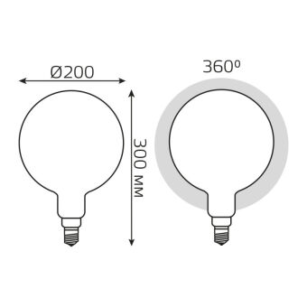 Светодиодная лампа Gauss 153202214-D