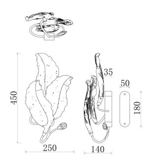Бра Fluorite FL1182-2W