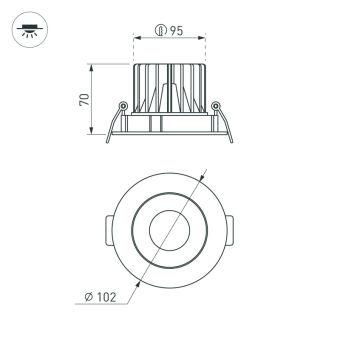 Светильник Downlight Arlight 037188(1)
