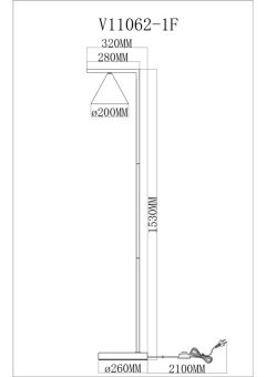 Торшер Moderli V11062-1F