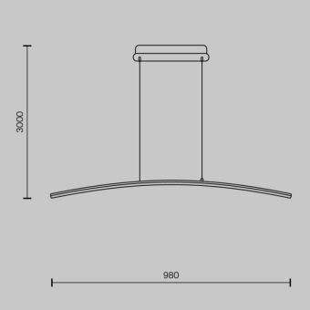 Подвесной светильник Maytoni MOD243PL-L18BK