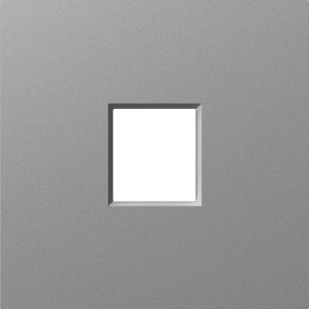 Накладка 1-я для розеток RJ45, TV, SAT, сталь, серия A07