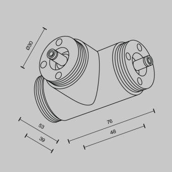 Коннектор Maytoni Technical CA015TC-B