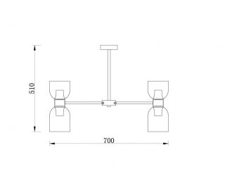 Люстра на штанге Freya FR5203PL-10CH