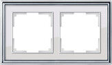 Рамка Werkel WL17-Frame-02 (хром/белый)