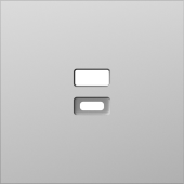 Накладка для розеток USB, сталь, серия S08