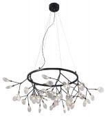 Подвесная люстра Crystal Lux EVITA SP45 D BLACK/TRANSPARENT