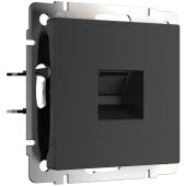Розетка Werkel W5120108 черный матовый