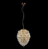 Подвесной светильник Crystal Lux CHARME SP3+3 LED GOLD/TRANSPARENT