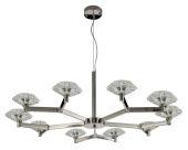 Подвесная люстра Crystal Lux REBECA SP10 NICKEL