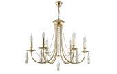 Подвесная люстра Crystal Lux VICTORIA SP6 GOLD/AMBER