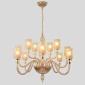 Подвесная люстра Crystal Lux SILVESTRO SP12 AMBER