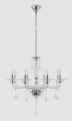 Подвесная люстра Crystal Lux MONICA SP8 CHROME/TRANSPARENT