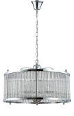 Подвесная люстра Crystal Lux TADEO SP6 D600 CHROME/TRANSPARENTE