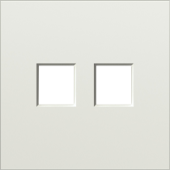 Накладка 2-я для розеток RJ45, TV, SAT, шампань, серия S08