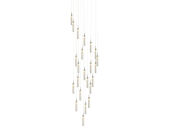 Каскадная люстра Newport 4528+14/S chrome