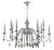 Подвесная люстра Crystal Lux MERCEDES SP6+6 CHROME/SMOKE
