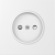 Накладка для розетки без заземления, со шторками 16A 250 В~, матовый белый, серия S08