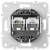 Механизм розетки RJ11 + RJ45 (двойная) cat.3/5e/ClassE-4/8, серия DB