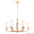 Подвесная люстра Crystal Lux GLORIA SP6 BRASS