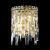 Бра Crystal Lux ABRIL AP2 GOLD