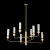 Люстра на штанге Crystal Lux SIMPLY SP8 BRASS