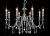 Подвесная люстра Crystal Lux MERCEDES SP8 CHROME/SMOKE