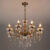 Подвесная люстра Eurosvet 3281/8 античная бронза/прозрачный хрусталь Strotsk