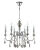 Подвесная люстра Crystal Lux MERCEDES SP6 CHROME/SMOKE