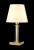Настольная лампа Crystal Lux NICOLAS LG1 GOLD/WHITE