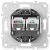 Механизм розетки RJ11 + RJ45 (двойная) cat.3/6/ClassE-4/8, серия DB