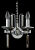Бра Crystal Lux MARRON AP2 CHROME