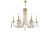 Подвесная люстра Crystal Lux VICTORIA SP6 GOLD/AMBER