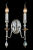 Бра Crystal Lux MERCEDES AP2 CHROME/SMOKE